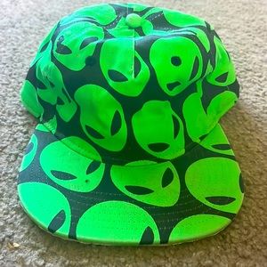 Green alien hat